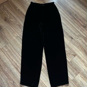 The Limited 90s Black Velvet Wide Leg Pants Size 6